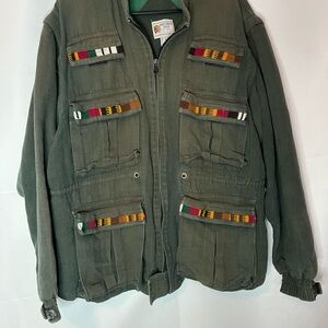 Vintage Artes Tipica Guatemala Cargo Jacket